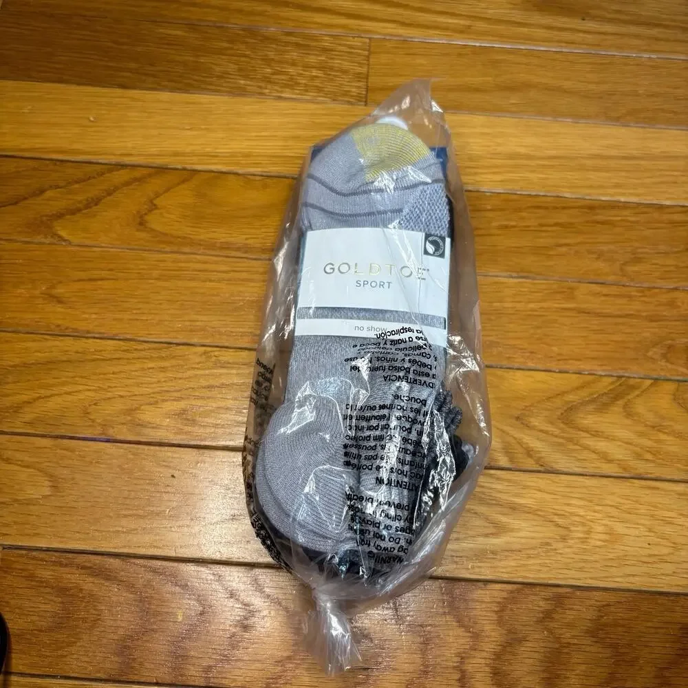 NWT GoldToe Cotton Comfort No Show Socks 6 Pairs Women’s Size 6-9 Gray Black